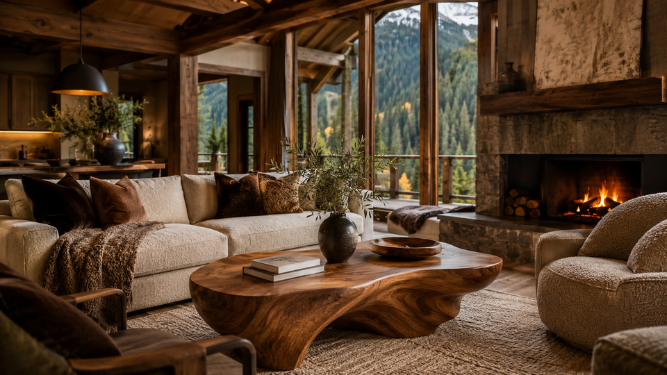 Mountain Home: Rustic Calm with Handcrafted Solid Wood