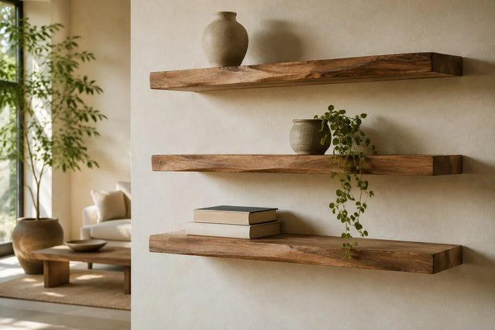 How to Style Floating Shelves Without Clutter