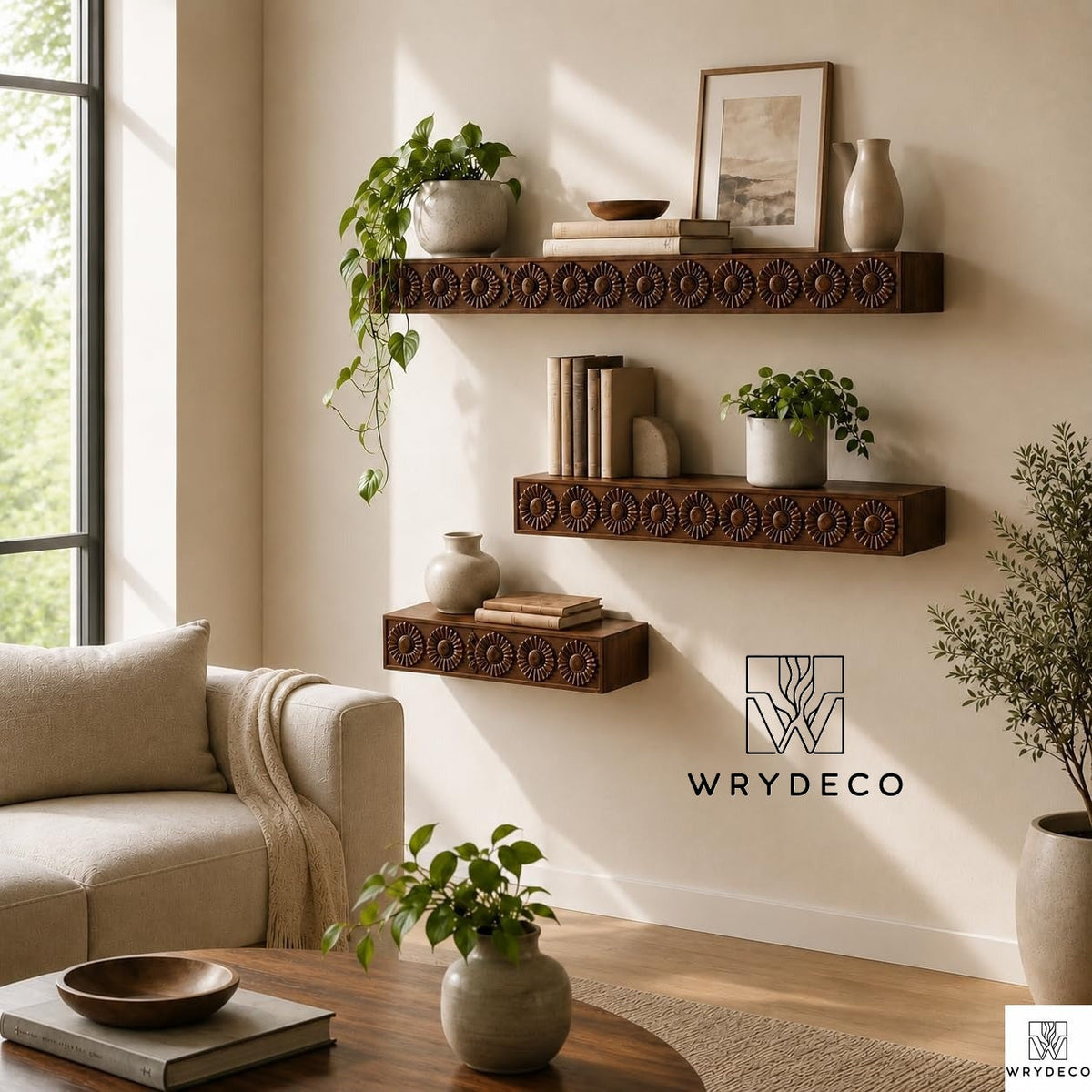 Fluted Floating Shelves: Sizes, Finishes and Prices