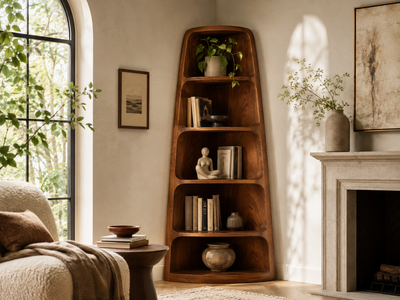 Corner Bookshelves