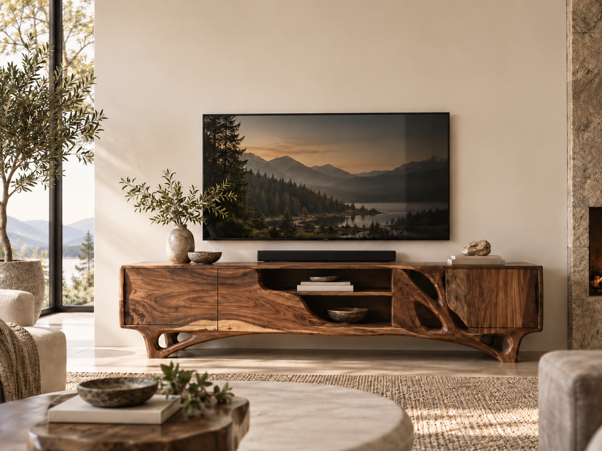 Solid Wood TV Stands & Media Consoles