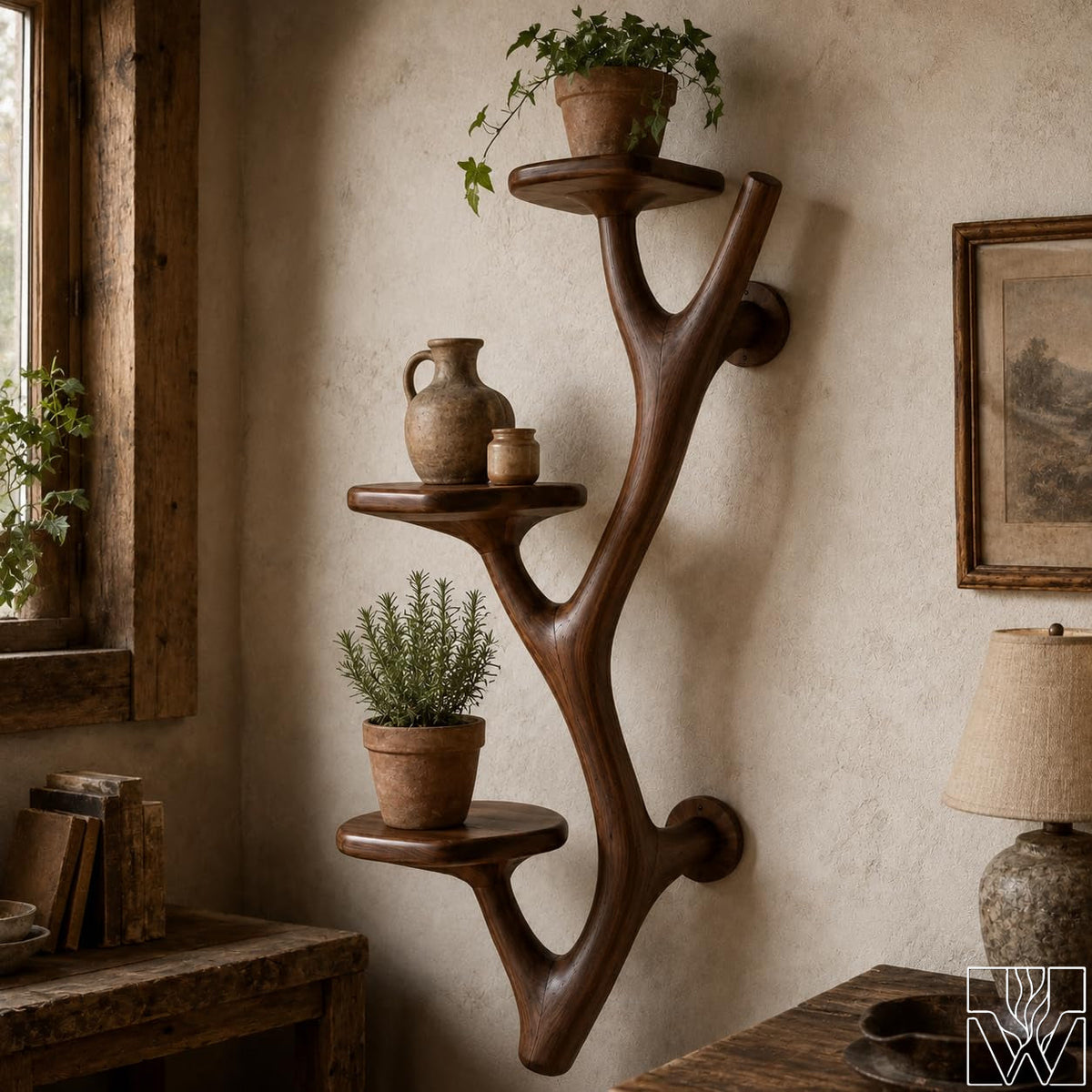 Handcrafted Natural Wood Floating Cat Climbing Tree for Indoor Cats - Image 2