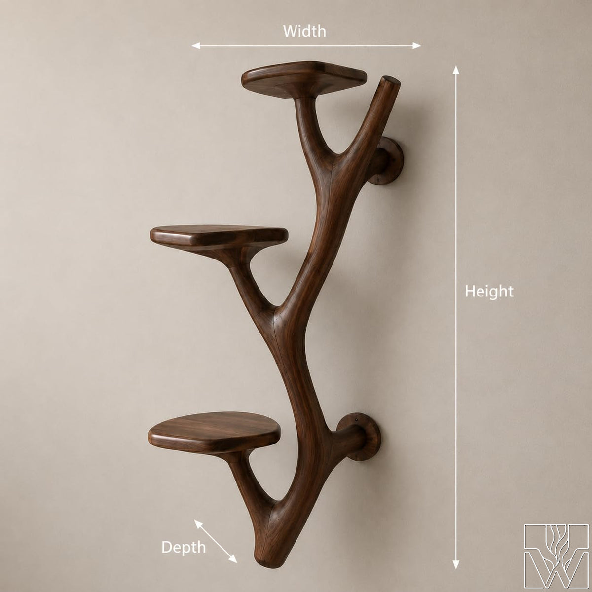 Handcrafted Natural Wood Floating Cat Climbing Tree for Indoor Cats - Image 3