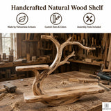 PREAUREUM Handcrafted Tree Branch Floating Shelf (C2)