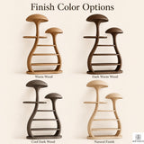 PREAUREUM Mushroom Tree Bookshelf - Nature Inspired Wooden Bookcase