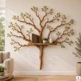 Handcrafted Tree Branch Floating Wood Shelf C05