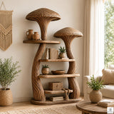Nature Inspired Mushroom Tree Bookshelf Fantasy Display