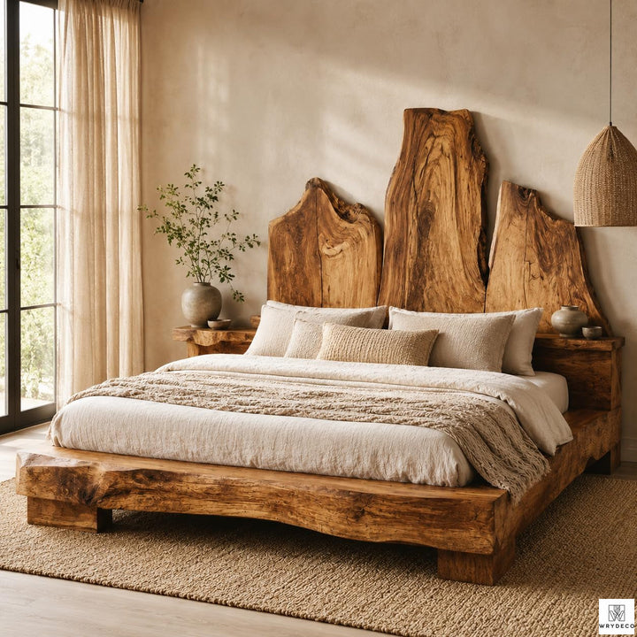 Rustic Wood Live Edge Headboard Panel for Bedrooms - image 1