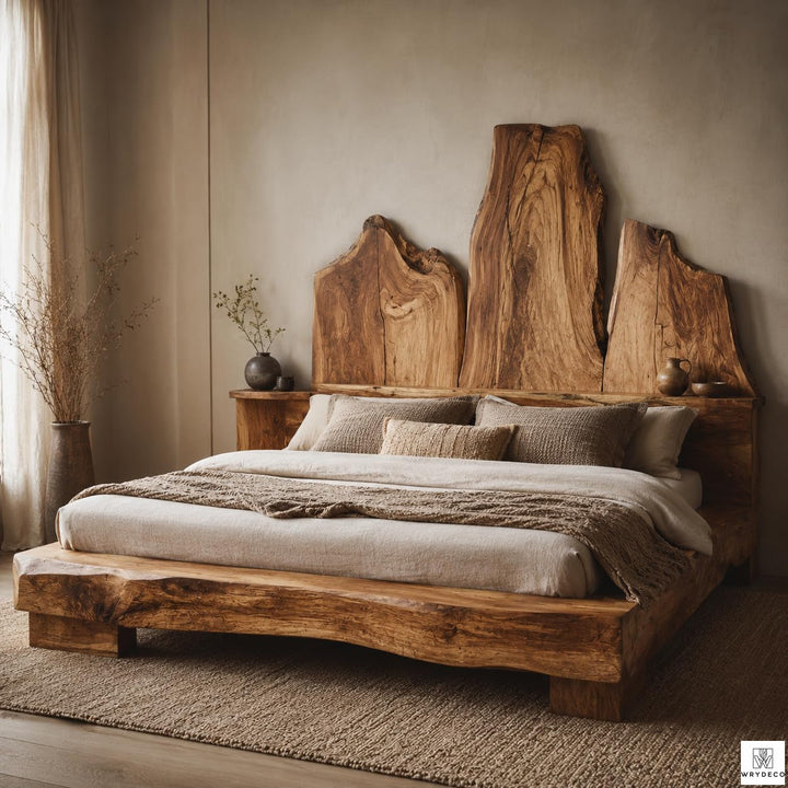 Rustic Wood Live Edge Headboard Panel for Bedrooms - image 6