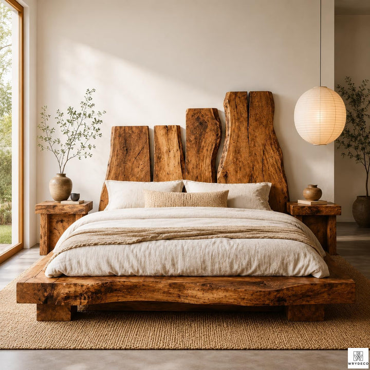 Rustic Wood Live Edge Headboard Panel for Bedrooms - image 1