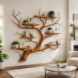 Canyon Spirit Arbor Handcrafted Wood Tree Branch Shelf