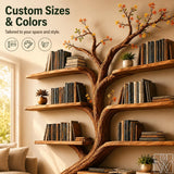 Handcrafted Natural Wood Tree Branch Display Shelf