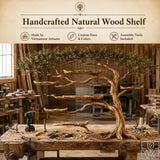 Open Canopy Tree Branch Wall Bookcase