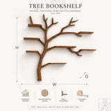 Handcrafted Tree Branch Bookshelf for Nursery Room