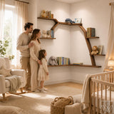Large Handcrafted Tree Branch Corner Bookshelf - Image 3