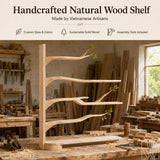 Large Handcrafted Natural Wood Tree Branch Nursery Bookshelf - Image 5