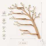 Handcrafted Wood Tree Branch Bookshelf for Nursery Room - Image 2