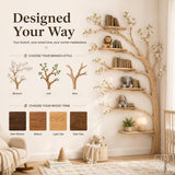 Handcrafted Wood Tree Branch Bookshelf for Nursery Room - Image 4
