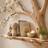 Handcrafted Wood Tree Branch Bookshelf for Nursery Room - Image 7