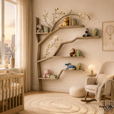 Handcrafted Wood Tree Branch Bookshelf for Nursery Room - Image 6