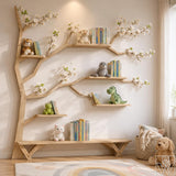 Handcrafted Wood Tree Branch Bookshelf for Nursery Room - Image 1