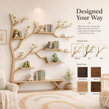Handcrafted Wood Tree Branch Bookshelf for Nursery Room - Image 4