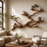 Handcrafted Tree Branch Bookshelf - The Mesa Drift Canopy