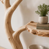 Handcrafted Wooden Tree Branch Floating Wall Shelf