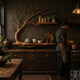 Unique Natural Wood Tree Branch Floating Wall Shelf