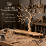 Premium Handcrafted Natural Wood Branch Corner Shelf