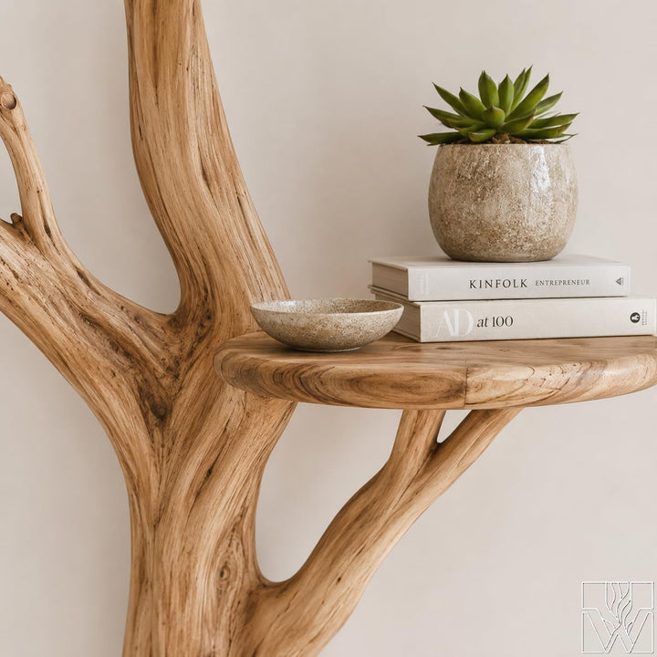 Slim Trunk Corner Tree Bookcase