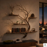 PREAUREUM Handcrafted Tree Branch Floating Shelf (C2)