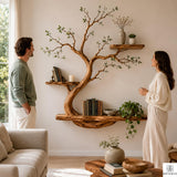 PREAUREUM Handcrafted Tree Branch Floating Shelf (C2)
