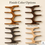 Contemporary Wooden Tree Bookcase, Wall Mounted Branch Display Shelf with 8" D Open Storage for Living Room, Office & Plant Decor (Option 3)