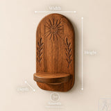 Handmade Option 3 Floating Plant Shelf with curved outline profile