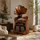 Solid Wood Vinyl Cabinet with Flared Upper Profile - Option 4