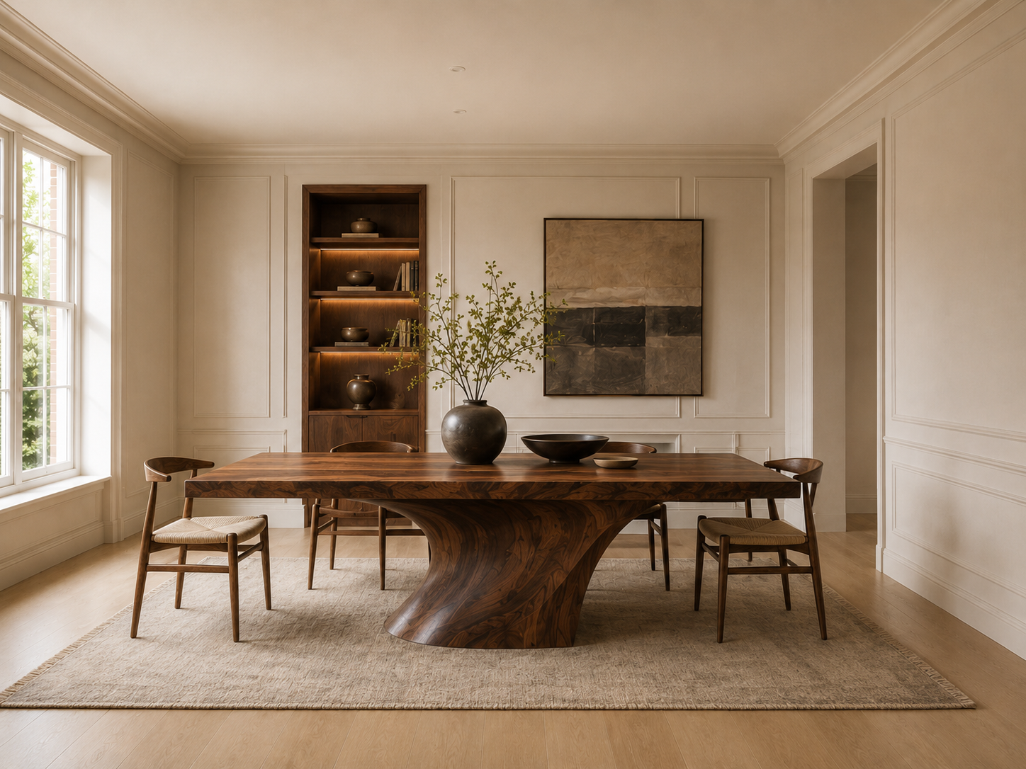 Dining room transformation after custom design