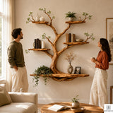 PREAUREUM Handcrafted Tree Branch Floating Shelf (C2)