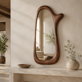 Wrydeco Organic Solid Wood Wall Mirror Model 2 - Front View