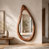 Wrydeco Organic Solid Wood Wall Mirror Model 3 - Front View