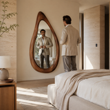 Wrydeco Organic Solid Wood Wall Mirror Model 3 - Angle Detail View 5