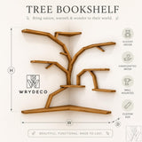 Sculptural Canopy Corner Tree Bookshelf for Nursery