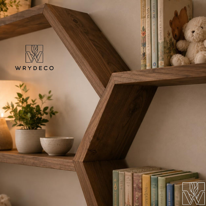 Tall Trunk Corner Tree Bookshelf for Nursery