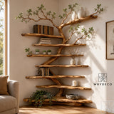 Open Canopy Corner Floating Bookcase