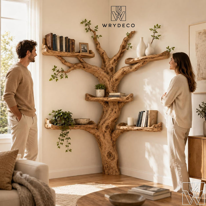 Balanced Branch Corner Tree Bookcase