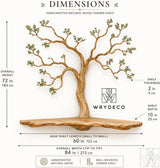 Premium Handcrafted Natural Wood Branch Corner Shelf