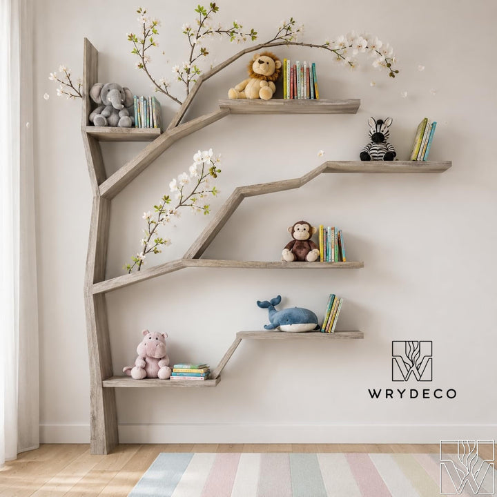 Balanced Tree Branch Nursery Bookshelf