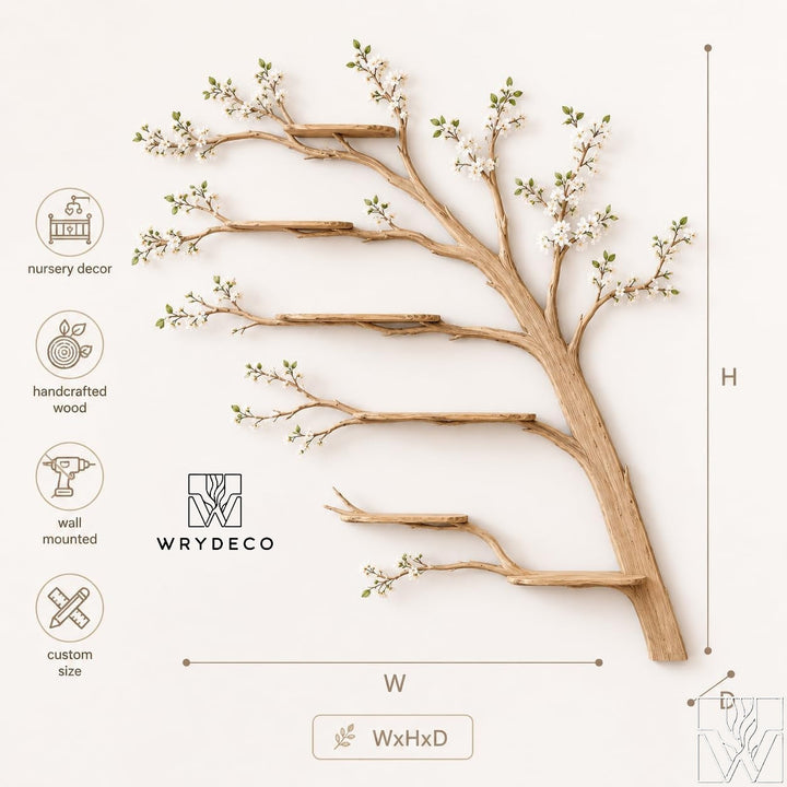 Airy Canopy Tree Bookshelf for Nursery